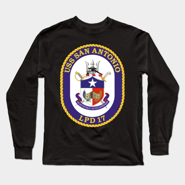 USS San Antonio (LPD 17) wo Txt Long Sleeve T-Shirt by twix123844
